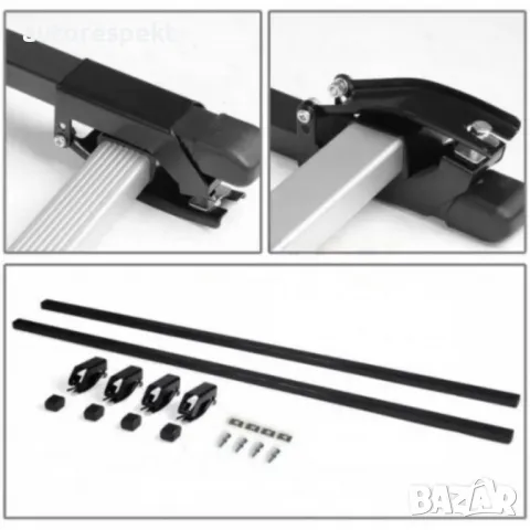 Стоманен багажник за покрив офроуд 140х100х12см + НАПРЕЧНИТЕ ГРЕДИ, снимка 5 - Аксесоари и консумативи - 40118147