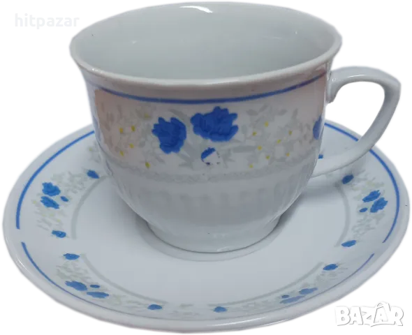 Порцеланов сервиз за чай в синьо