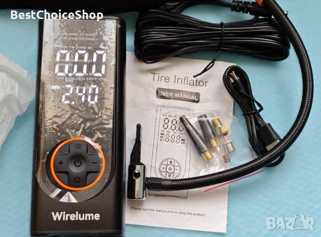 Безжичен електрически компресор 150PSI – DC 12V, снимка 2 - Аксесоари и консумативи - 53082747