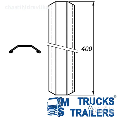 СРЕДЕН ЕЛЕМЕНТ ЗА МЕТАЛЕН КАПАК / КАНАТА H-400 Н400С, снимка 2 - Части - 41476471