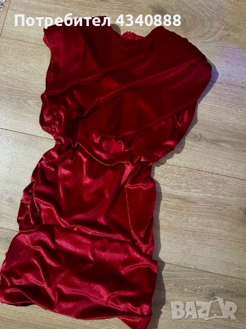 Дамска кадифена рокля, снимка 2 - Рокли - 52860541