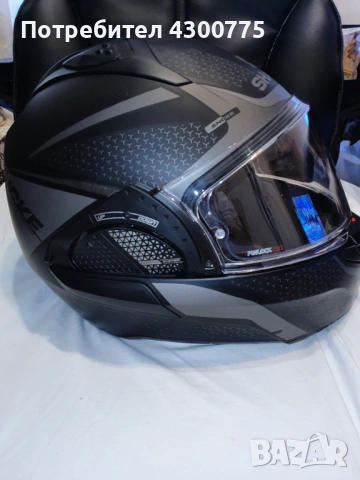 Продавам модулна каска Shark EVO GT Encke Matt Black Anthracite, снимка 3 - Аксесоари и консумативи - 53640873