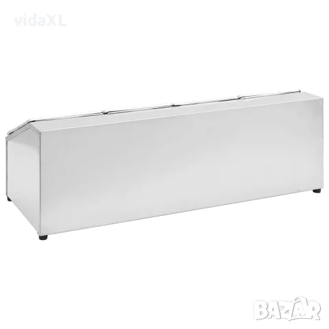 vidaXL Гастронорм контейнер държач с 4 GN съда 1/6 неръждаема стомана, снимка 5 - Обзавеждане на кухня - 56147732