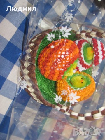 Квилинг кошница, ръчно изработена, снимка 3 - Декорация за дома - 35933978