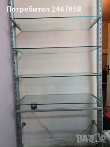 Спешно 4×стъклени рафтове/стелажи за оборудване на магазин, снимка 5 - Оборудване за магазин - 52720111