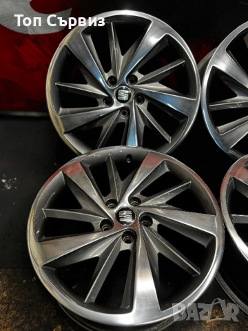 Оригинални алуминиеви джанти за Сеат (Seat), 18 цола, 5х112, снимка 6 - Гуми и джанти - 53620128