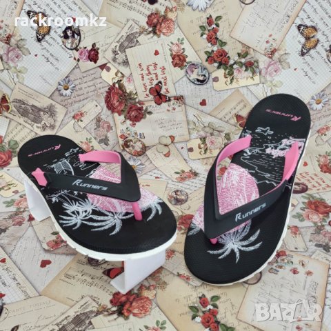 Дамски джапанки между пръстите Runners модел:7247 pink, снимка 2 - Чехли - 41783332