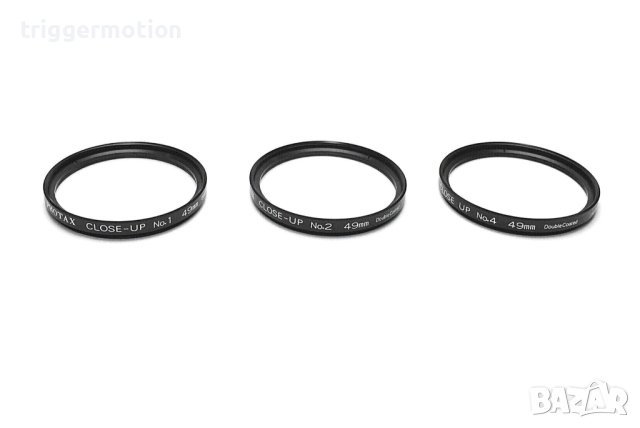 Сет от 3 бр. 49mm Оригинални PHOTAX Увеличителни Фотографски Филтри +Калъф и Кутия Close-Up Filters , снимка 3 - Обективи и филтри - 41900843