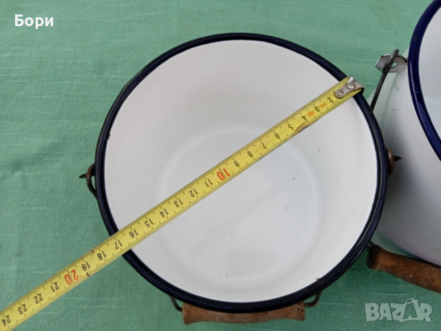 Стари Емайлирани котелки не са ползвани, снимка 5 - Други - 36409645