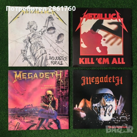 Нови Грамофонни Плочи Metallica Megadeth