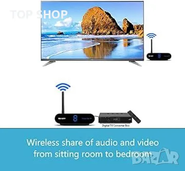 measy 8-канален безжичен AV предавател и RCA аудио-видео приемник, снимка 4 - Друга електроника - 48735274