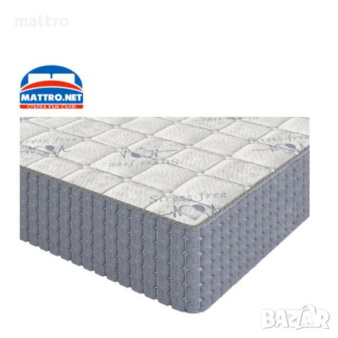 (-75%) Еднолицев матрак Stress Free с БЕЗПЛАТНА доставка в цялата страна!, снимка 3 - Матраци - 36600058