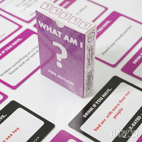 Парти игра 2 в 1 за моминско парти Hen Edition - Drink If You Have / What Am I?