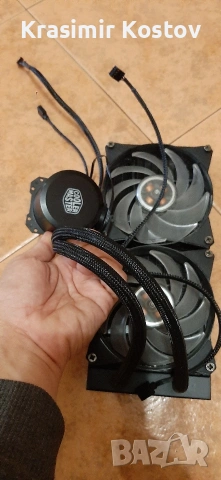 Cooler Master 240mm водно охлаждане за CPU, снимка 3 - Процесори - 53092404