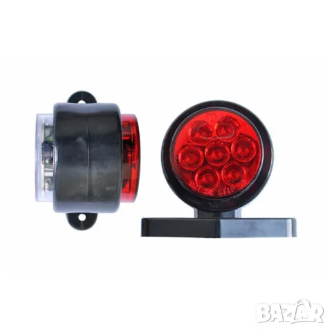 Комбиниран LED габарит 24 V, 80 x 92 mm
