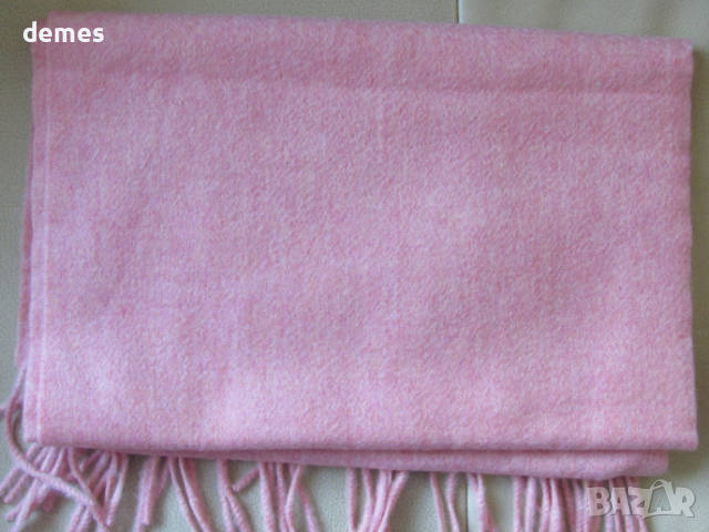  Фин шал 100% кашмир, корал, Монголия, снимка 14 - Шапки - 23745107