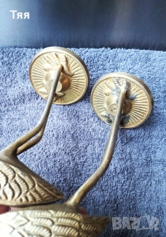 Бронзови скулптори на чапли , снимка 5 - Антикварни и старинни предмети - 53002048