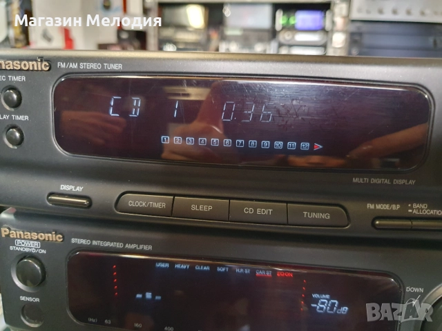 Аудиосистема Panasonic SA-CH350 В отлично техническо и визуално състояние. Лека забележка на касетит, снимка 9 - Аудиосистеми - 35637399