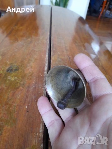 Стар звънец,хлопка,чан #9, снимка 3 - Други ценни предмети - 44415784