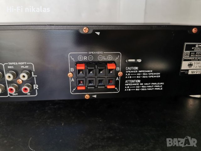 Стерео усилвател PIONEER A-202, снимка 6 - Ресийвъри, усилватели, смесителни пултове - 42013626