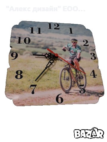 Часовник MDF с ваша снимка и надпис по избор, снимка 3 - Стенни часовници - 39309071