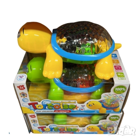 Щастлива костенурка – Детска интерактивна играчка с 3D светлини, музика и проекция