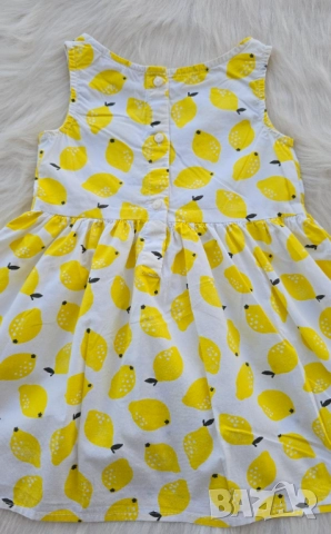 Детска рокля H&M лимони 18-24 месеца, снимка 6 - Бебешки рокли - 51587873