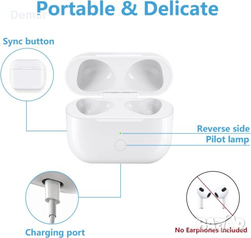 Калъф за зареждане за AirPods 3-то поколение , снимка 3 - Безжични слушалки - 41449048