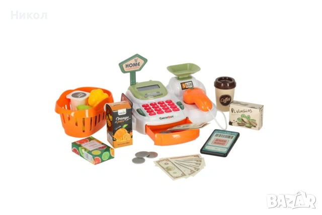 Детски супермаркет Home, реална Елка, плодове, четец, снимка 11 - Играчки за стая - 53027685