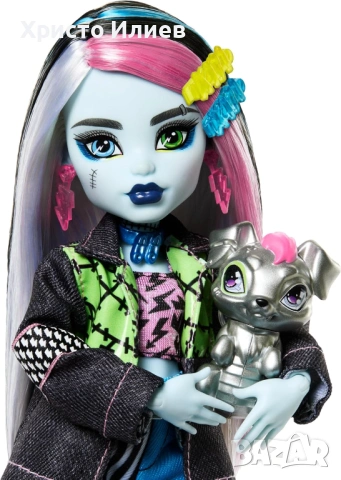 Кукла Monster High Frankie Stein Франки Щайн с домашен любимец и аксесоари, снимка 3 - Кукли - 53573570