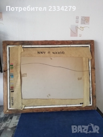 Стари гоблени поставени в остъклени дървени рамки. , снимка 10 - Гоблени - 51803074