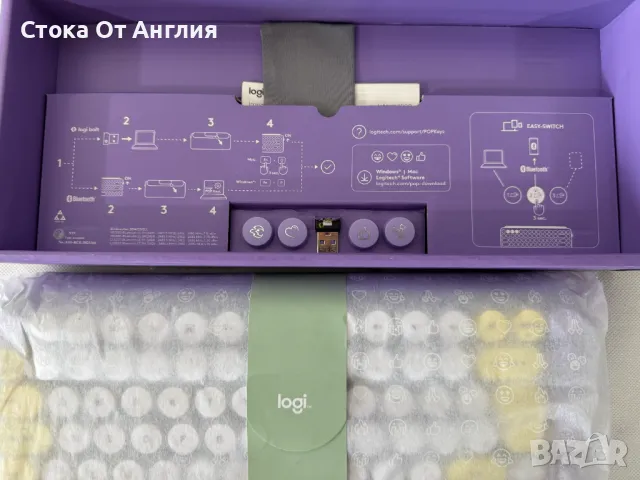 Безжична клавиатура Logitech POP Keys, снимка 8 - Клавиатури и мишки - 49999833
