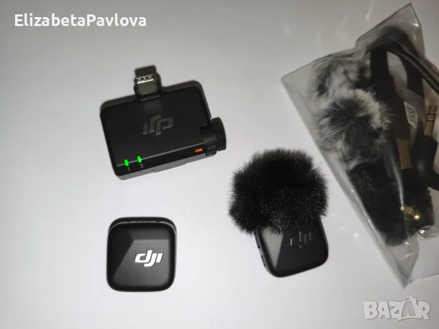ПЪЛЕН Комплект DJI MIC Mini, 2 x Микрофон, 1 x Приемник, 1 x Станция за зареждане, снимка 7 - Микрофони - 55900918