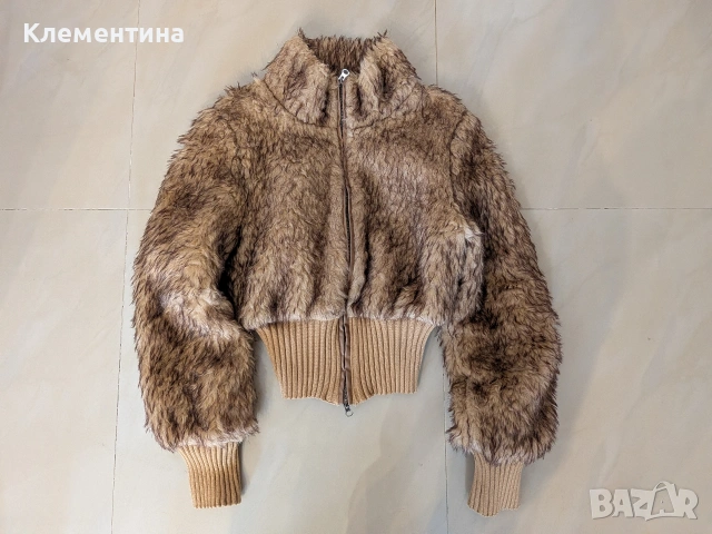 Shein яке с изкуствен косъм , снимка 2 - Якета - 49587385