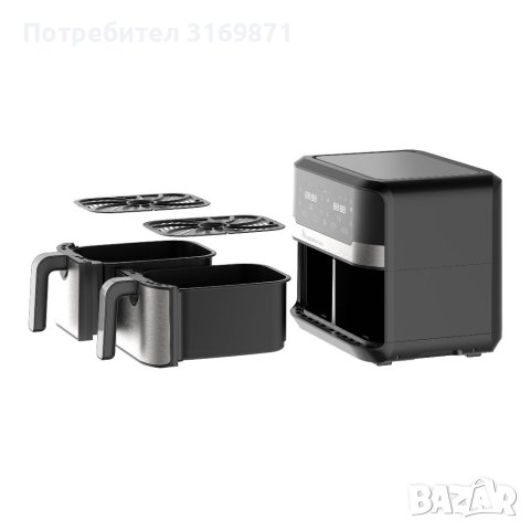 MasterPro Rocket Duo 900 Air Fryer, снимка 4 - Други стоки за дома - 41568320