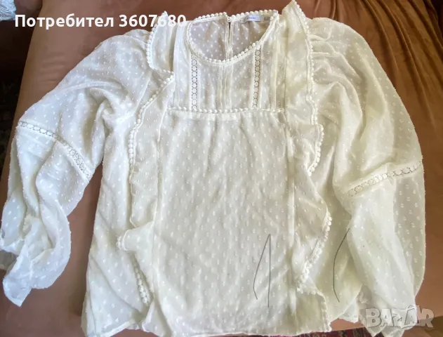 Дамски бели блузи, снимка 2 - Ризи - 56213874