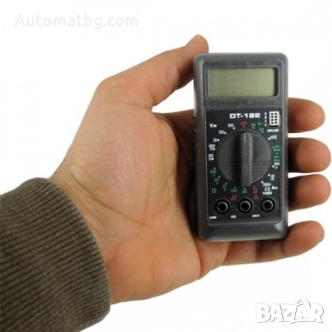 Мултиметър Automat, DT-182, LCD дисплей, Черен, снимка 2 - Аксесоари и консумативи - 41843562