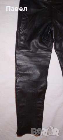Рокерски дамски панталон от естествена кожа, номер 40, нов, снимка 6 - Спортни екипи - 39599183
