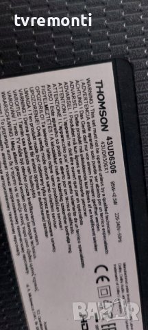 Захранваща платка , 08-L12NHA2-PW210AA,REV:D.0. TCL 43EP640 43EP660 THOMSON 43UD6306 43inc DISPLAY, снимка 5 - Части и Платки - 41770377