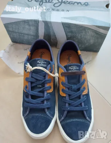 Оригинални в кутия кецове Pepe Jeans, естествен велур, 43, снимка 2 - Кецове - 50125425