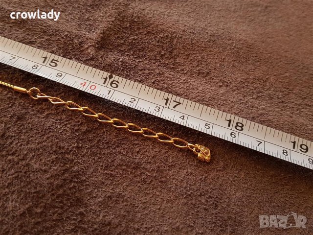 Уникално дизайнерско колие с 18к златно покритие и кристали SWAROVSKI, снимка 10 - Колиета, медальони, синджири - 42272149