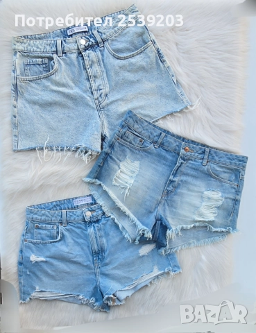 Къси дънкови панталони ZARA H&M размер L-ХL, снимка 16 - Къси панталони и бермуди - 51530299