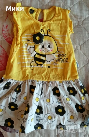 Летни бебешки рокли за момиче 80-86см без забележки, снимка 3 - Бебешки рокли - 51294627