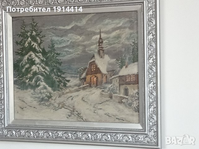 Гоблен "Зима параклис" Вилер, снимка 3 - Гоблени - 39389642