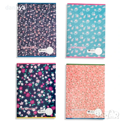 1679 Тетрадка 60 листа голям формат А4 карирани листи офсетова хартия, снимка 4 - Ученически пособия, канцеларски материали - 30050478