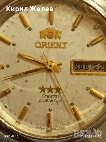 Колекционерски часовник ORIENT CRISTAL работи за ЦЕНИТЕЛИ 51556, снимка 4 - Мъжки - 52377668