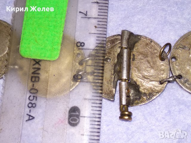 ЦАРСКА СРЕБЪРНА ГРИВНА от СРЕБЪРНИ МОНЕТИ 20 ЛЕВА 1930 Цар БОРИС III МАЙСТОРСКА ИЗРАБОТКА 27167, снимка 8 - Антикварни и старинни предмети - 41730171