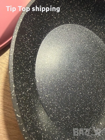 Комплект тигани Cheffinger розово с мраморно покритие – 3 части за всяка кухня - розов цвят, снимка 4 - Съдове за готвене - 53256184