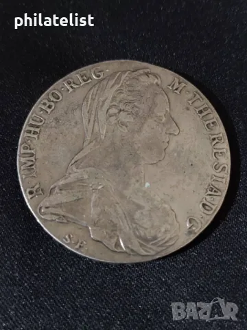 Талер Мария Терезия 1780 Австро-Унгария сребро – пренасечка , рестрайк.