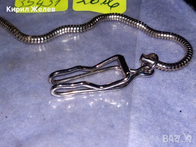 СТИЛНО ОРНАМЕНТИРАН СРЕБРИСТ ДЖОБЕН КВАРЦОВ ВИНТИДЖ МОДЕЛ ЧАСОВНИК с ВЕРИЖКА КЮСТЕК 35431, снимка 13 - Джобни - 39888024